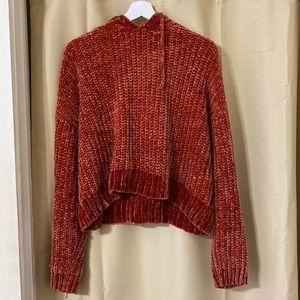 Aeropostale Super Soft Red Knit Sweater Hoodie